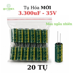 Tụ Hóa 3300uf/35v Màu ngẫu nhiên