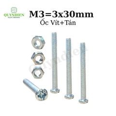 Ốc vít tán M3 3ly dài 3cm ( túi 150g = khoảng 90- 100 con