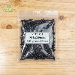 Ốc Vít M4x20mm Taiwan Ren Thưa Nhọn