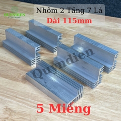 Nhôm Tản Nhiệt 2 Tầng 7 Cánh 115x44x29mm