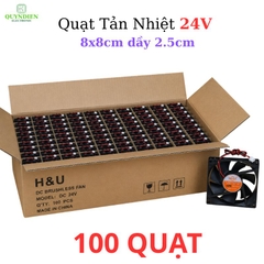 Quạt Tản Nhiệt 24V 8x8cm dày 2.5cm