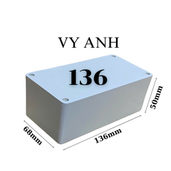 Hộp Nhựa Vy Anh 136x68x50mm Màu Trắng