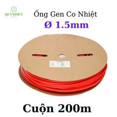 Gen co nhiệt size 1.5mm màu Đỏ