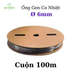 Gen co nhiệt size 6mm màu Đen