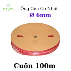 Gen co nhiệt size 6mm màu Đỏ
