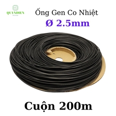 Gen co nhiệt size 2.5mm màu Đen