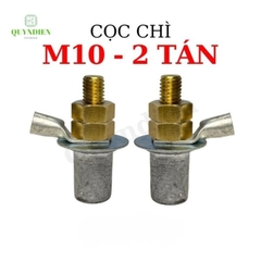 Cọc Bình Ắc Quy Chì M8 M10 Đồng Thau (2 Tán) - Giá 1 Đôi