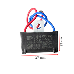 Tụ kapa - 2.0µF ±5%, 450V AC trong các mạch điện quạt, máy bơm nước, và các thiết bị công nghiệp