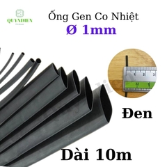 Gen co nhiệt size 1mm màu đen