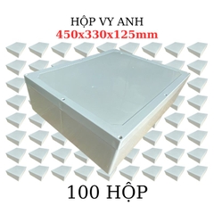 Hộp Nhựa Vy Anh 450x330x125mm Màu Trắng Nắp Đục