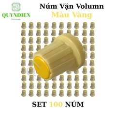 Núm Nhựa Volumn - Màu Vàng - Thân Vàng