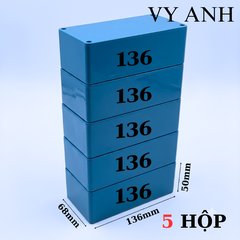 Hộp Nhựa Vy Anh 136x68x50mm Màu Xanh