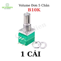 Chiết áp Volume Xanh Đơn B10K 5 Chân – Linh Kiện Quỳnh Diễn