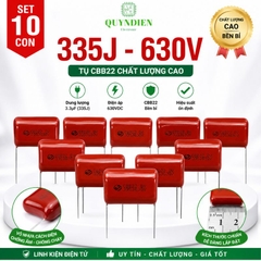 Tụ kẹo Nâu đỏ CBB22 335J 630V