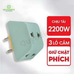 Ổ Cắm Đa Năng 3 Cửa 2200W P11 P12