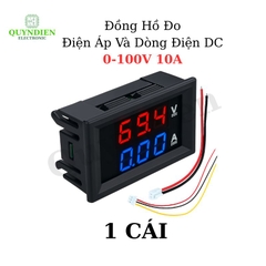 Đồng Hồ Đo Điện Áp Và Dòng Điện DC Hiển Thị Kép 0-100V 10A