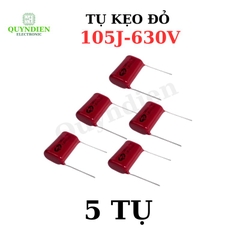 Tụ Kẹo Đỏ 105J 630V - Tụ Polyester - Điện Áp Cao