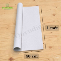 Giấy Phim Cách Điện Trắng 2 Mặt Xù Dày 0.3mm