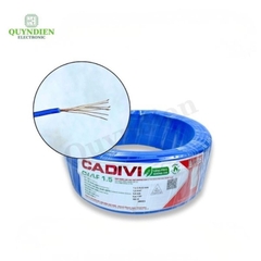 Dây Điện Cadivi Dây Đơn Lõi 7 Sợi CV1.5 - Cuộn 100 Mét