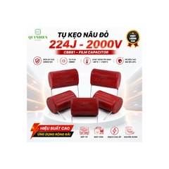 Tụ Kẹo Nâu Đỏ CBB81 224J 2000V