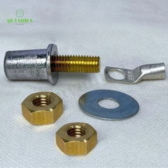 Cọc Bình Ắc Quy Chì M8 M10 Đồng Thau (2 Tán) - Giá 1 Đôi