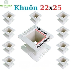 Khuôn Nhựa Quấn Biến Áp Fe Silic 22x25mm