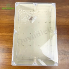 Hộp Nhựa ABS WANCHI 380x260x120mm Màu Trắng Nắp Trong