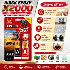Keo AB Thái Lan X2000 Quick Epoxy - Thùng 24 Vĩ