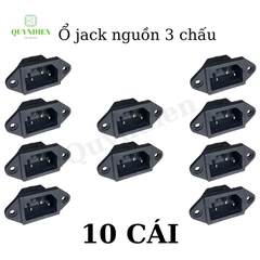 Ổ Jack nguồn AC 3 chấu - jack nồi cơm - 10A 250V