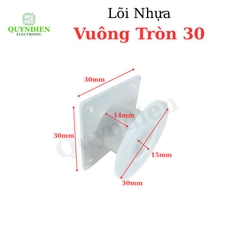 Lõi Nhựa Vuông Tròn 30 Quấn Cuộn Cảm Phân Tần Loa - Màu Trắng Trong