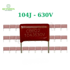 Tụ Kẹo Nâu Đỏ CBB21 104J 630V