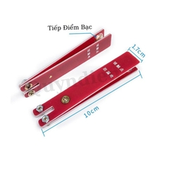 Cò Bóp Phíp Thủy Tinh ĐỎ tiếp điểm Bạc (không dây)