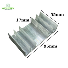 Nhôm Tản Nhiệt 6 Cánh 95x55x17mm