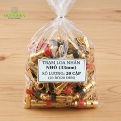 Trạm Loa Nhấn Vàng Loại Nhỏ 33mm Đỏ/Đen
