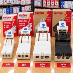 Cầu Dao Đế Sứ 1 Pha 2P 600V Cực Đúc SOPOKA