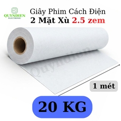 Giấy Phim Cách Điện Trắng 2 Mặt Xù Dày 0.25mm
