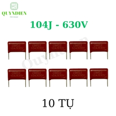 Tụ Kẹo Nâu đỏ CBB21 104J-630V