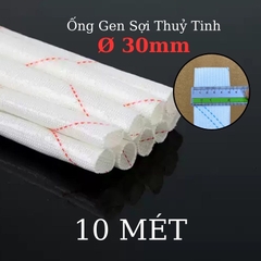 Ống gen sợi thủy tinh chịu nhiệt chống cháy size 30mm - 10 mét