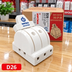 Cầu Dao Đảo 3 Pha 3P 600V Đế Sứ SOPOKA