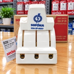 Cầu Dao Đảo 3 Pha 3P 600V Đế Sứ SOPOKA