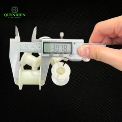 Lõi Khuôn Nhựa Audio 2 Đầu Tròn Màu Trắng Sữa