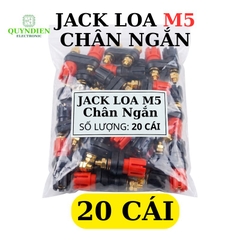 Trạm Loa Ampli Jack Loa Đôi Đỏ Đen M5 Chân Ngắn