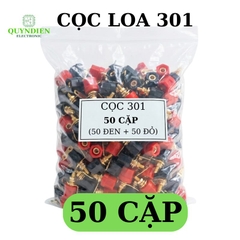 Cọc loa đỏ đen 301 [ĐÔI]