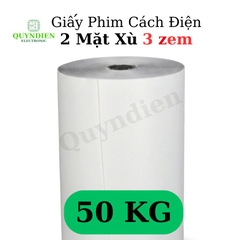 Giấy Phim Cách Điện Trắng 2 Mặt Xù Dày 0.3mm