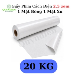 Giấy Phim Cách Điện 1 Mặt Bóng 1 Mặt Xù Dày 0.25mm