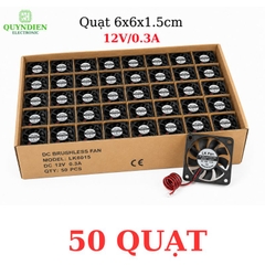 Quạt Tản Nhiệt 6x6x1.5cm 12V/0.3A dùng tản nhiệt cho máy hàn, CNC
