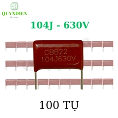 Tụ Kẹo Nâu đỏ CBB21 104J-630V