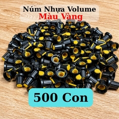 Núm Nhựa Volume Màu Vàng Thân Đen