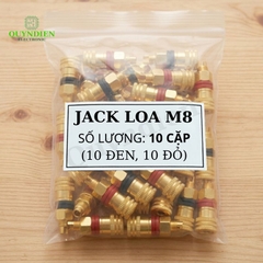 Cọc Đồng M8 Trục 8mm Đỏ Đen