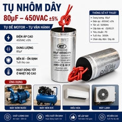 Tụ Nhôm Dây 80uF - 450V